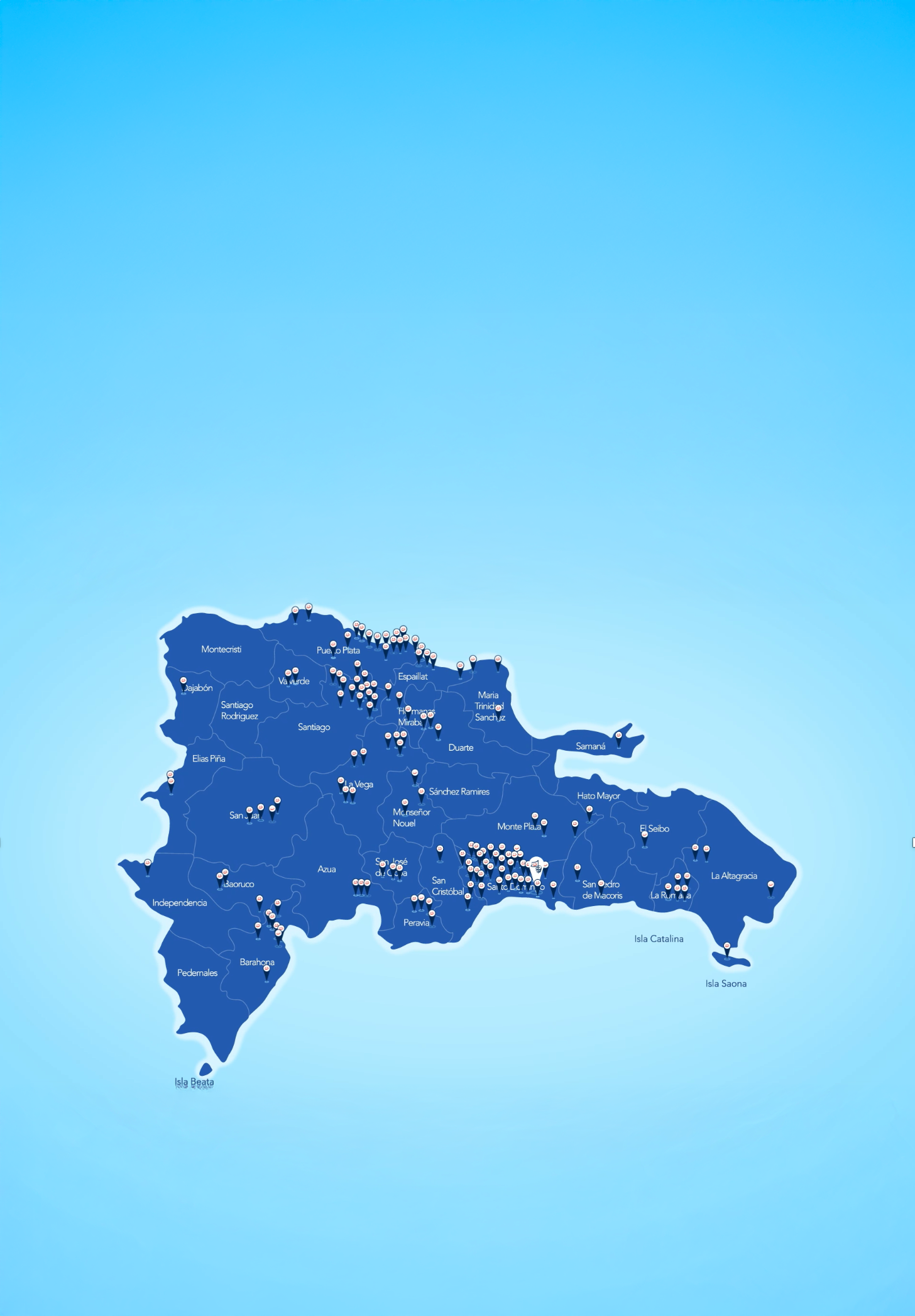 Mapa de cobertura - Sanar una Nación