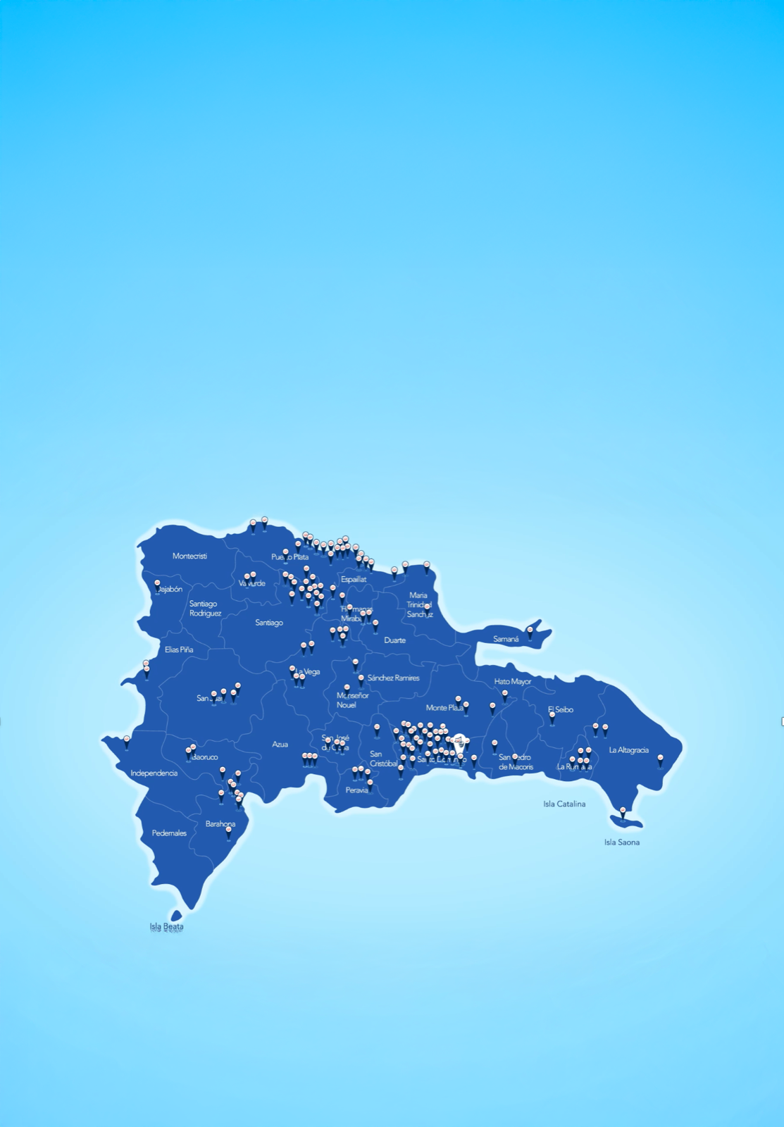 Mapa de cobertura - Sanar una Nación